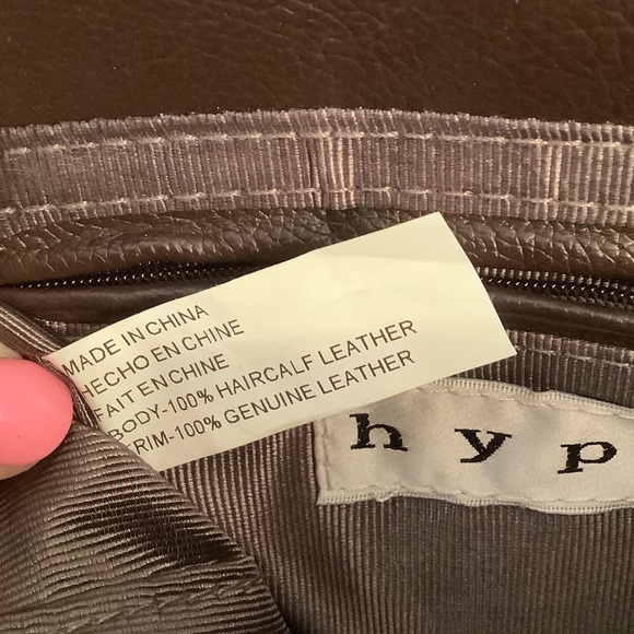 HYPO ALL LEATHER AND CALF HAIR HANDBAG WITH GOLD CHAIN. CROSSBODY - Picture 10 of 13